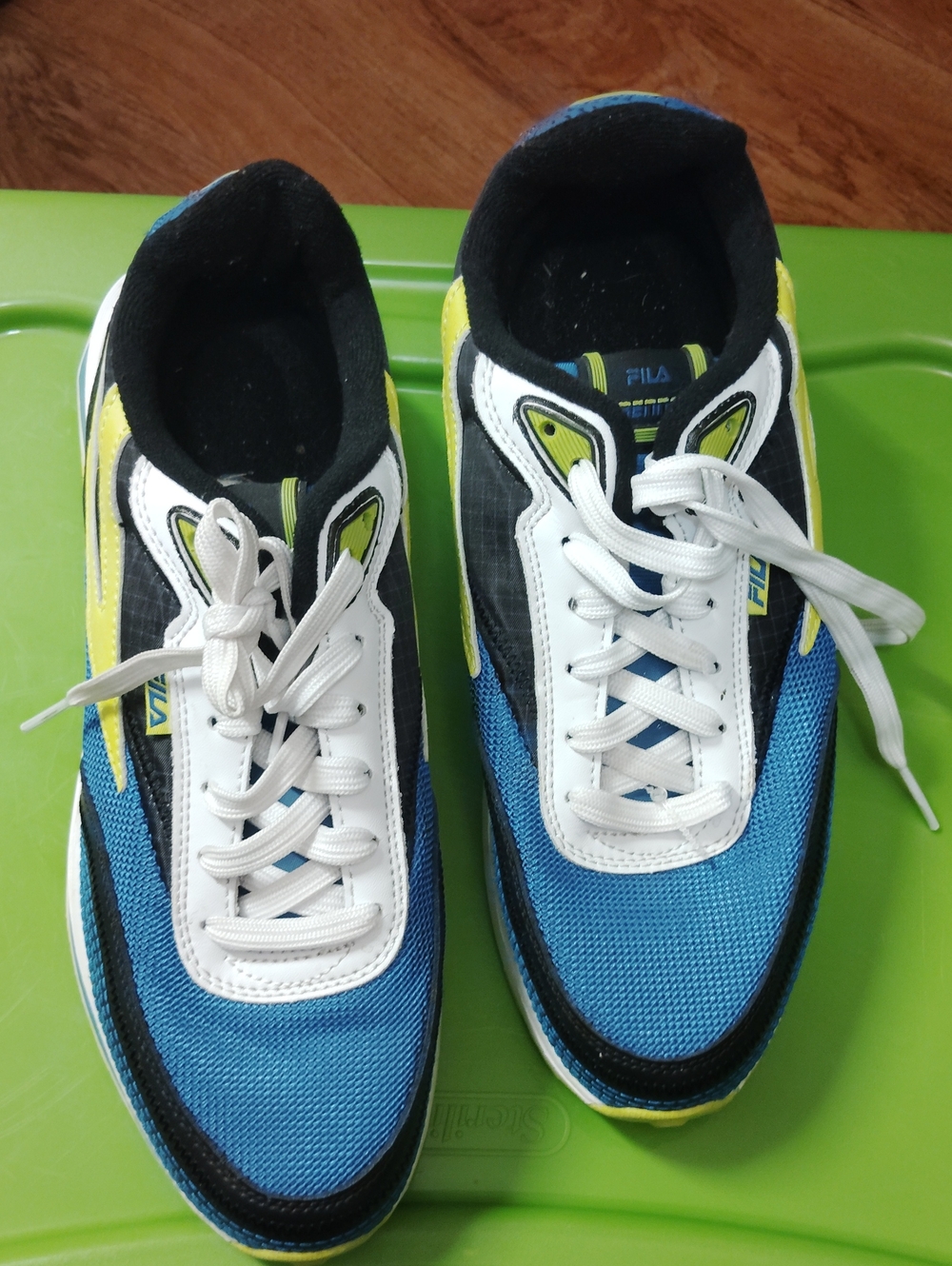 Fila Men’s Blue White Yellow Athletic Sneakers